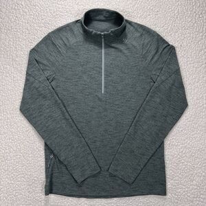 Lululemon Surge 1/2 Zip Pullover Men’s M Green‎ Heather Performance Athliesure